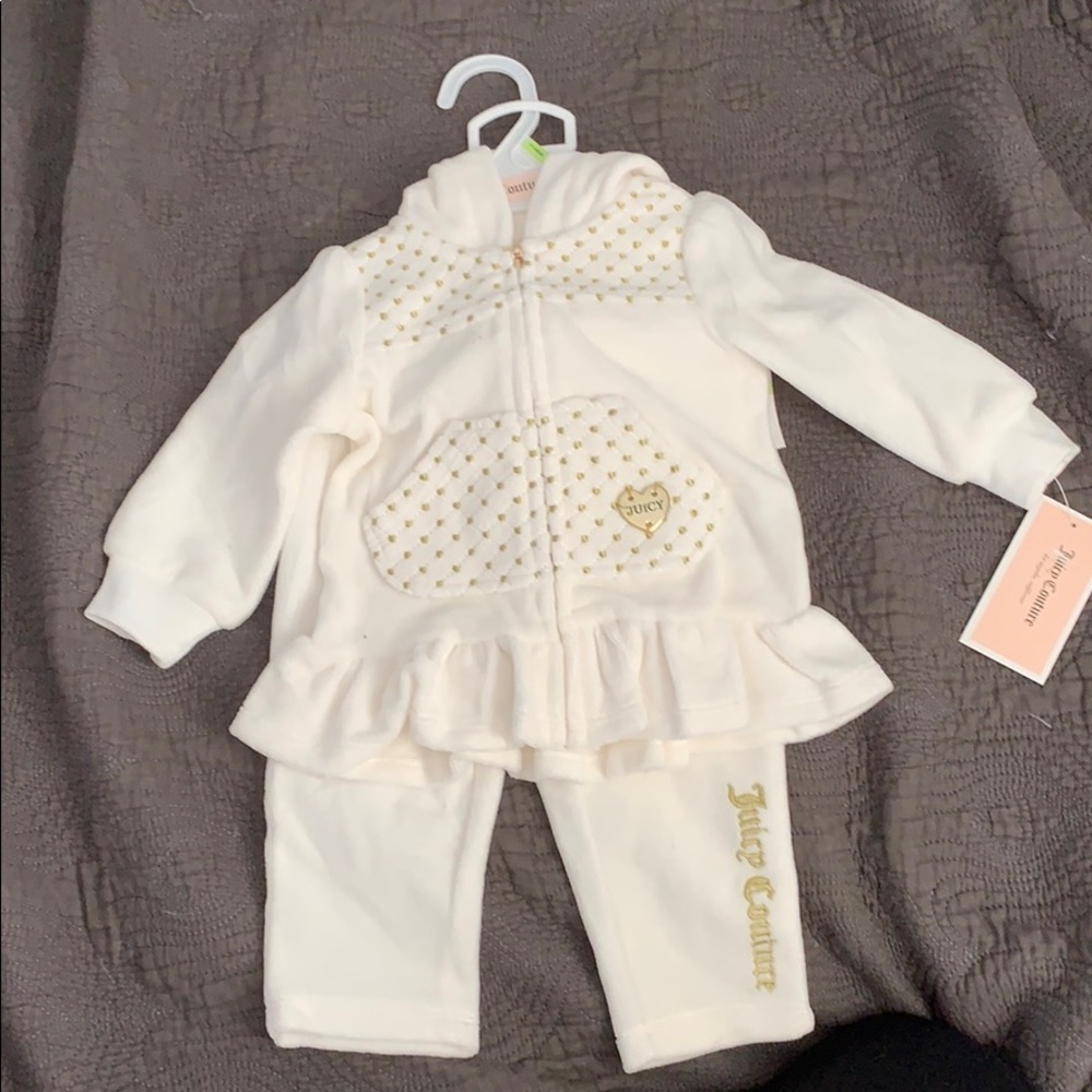 Juicy Couture 2 piece baby track suit